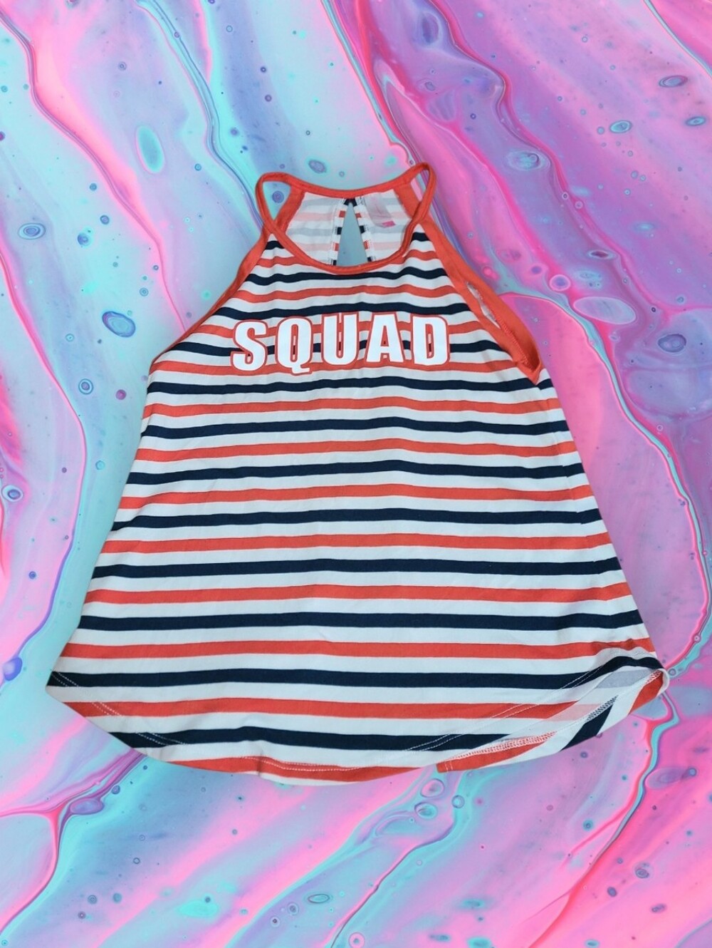 Junior's size medium red, white, and blue Squad tanktop